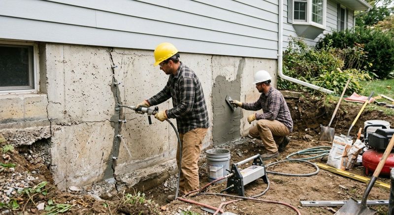 Basement Foundation Repair in New Hartford, CT