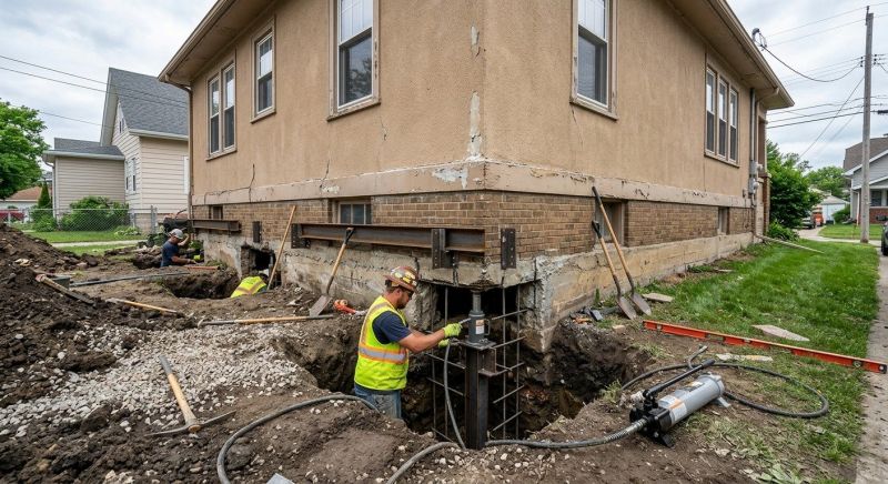 Basement Underpinning in Naugatuck, CT