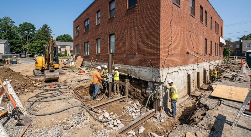Building Foundation Repair in Durham, CT
