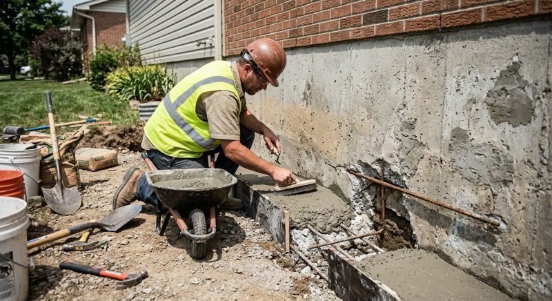 Concrete Foundation Repair in Easton, CT