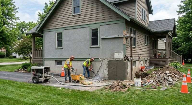 Concrete Foundation Repair in Higganum, CT