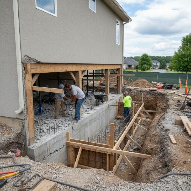 Concrete Foundation Repair in Sandy Hook, CT