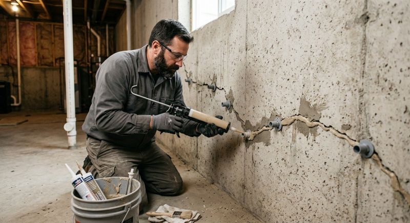 Cracked Foundation Repair in Redding, CT