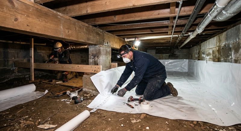 Crawl Space Leveling in Naugatuck, CT