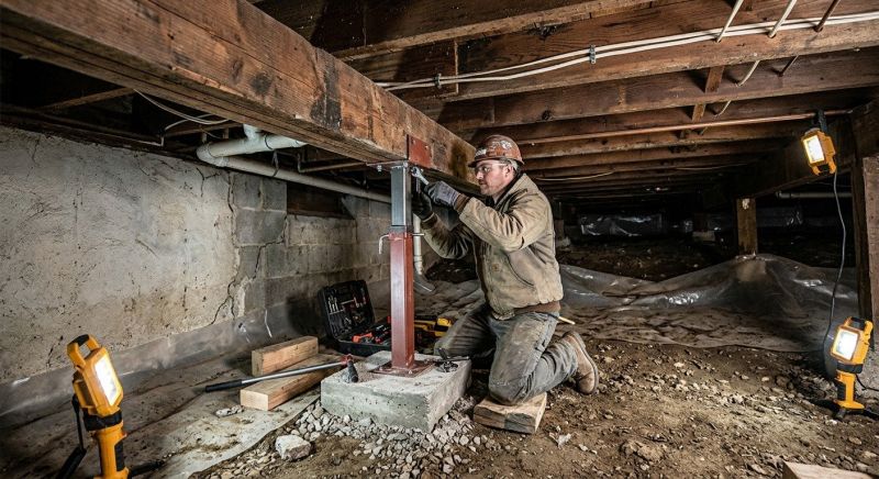 Crawlspace Foundation Repair in Monroe, CT