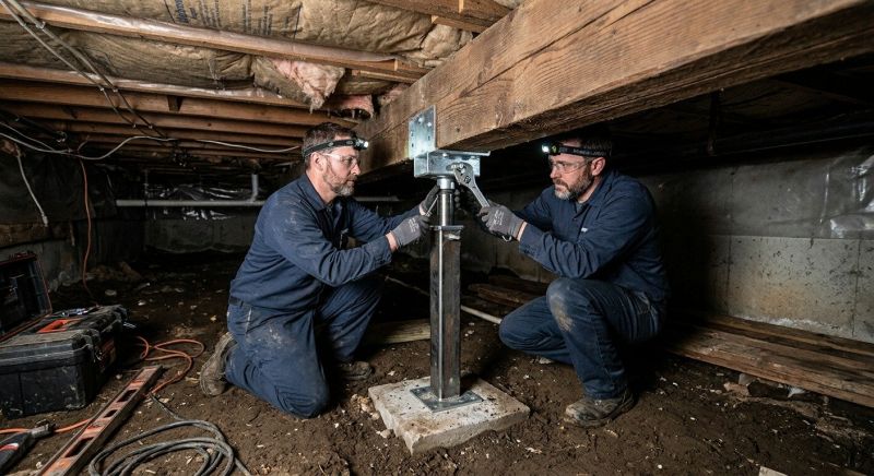 Crawlspace Foundation Repair in North Branford, CT