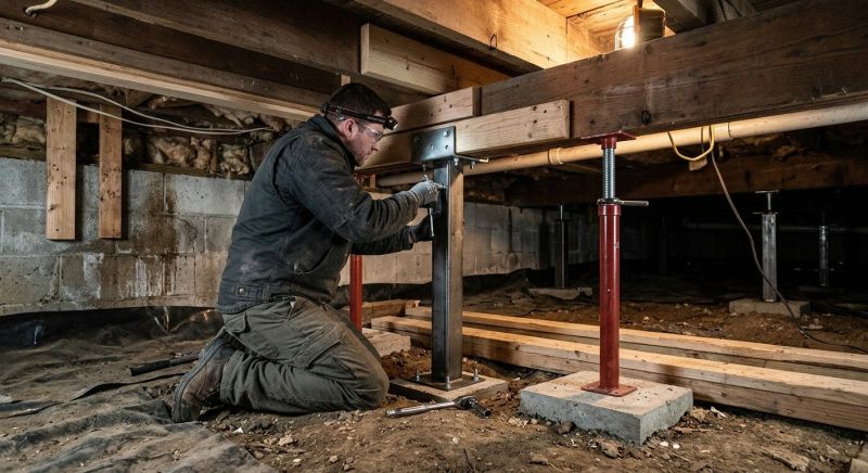 Crawlspace Structural Repair in Naugatuck, CT