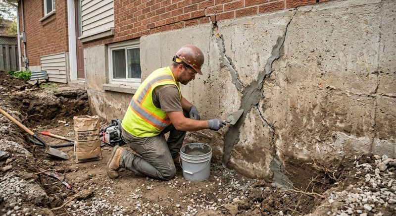 Foundation Crack Repair in Cheshire, CT