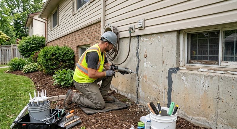 Foundation Crack Sealing in Naugatuck, CT