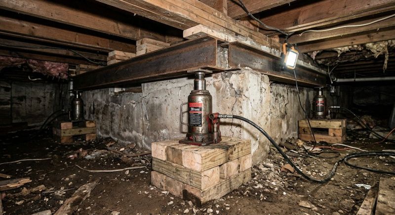 Foundation Jacking in Bethlehem, CT