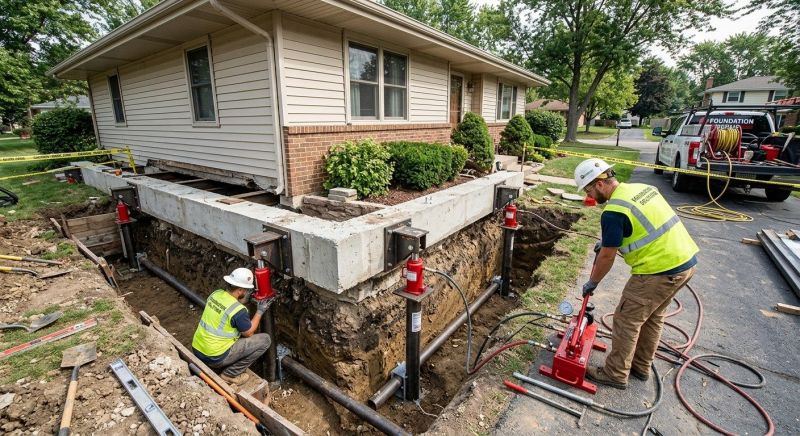Foundation Jacking in Cromwell, CT
