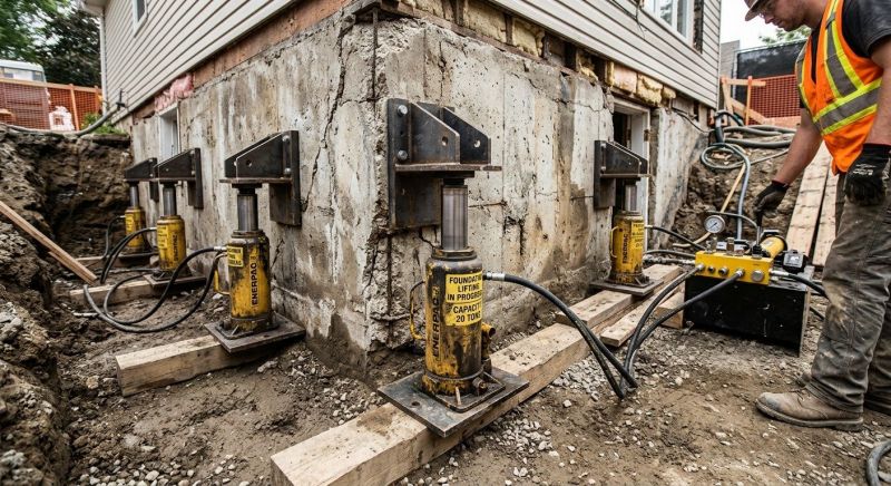 Foundation Jacking in Middlebury, CT
