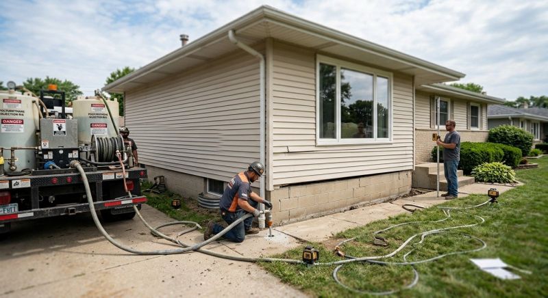 Foundation Lifting in Farmington, CT