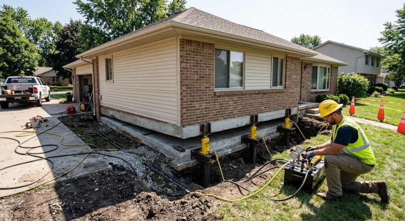 Foundation Lifting in New Preston Marble Dale, CT