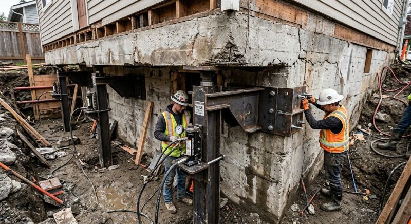 Foundation Lifting in Newtown, CT