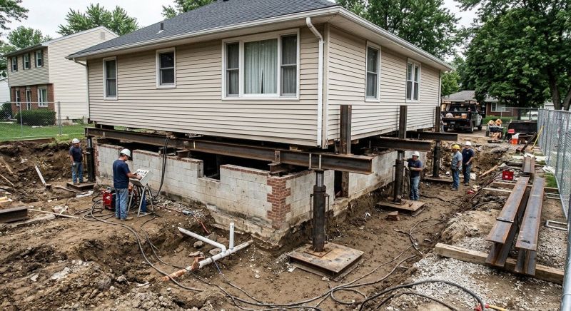 Foundation Lifting in Sandy Hook, CT