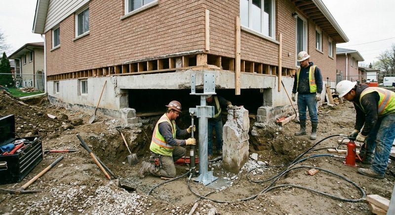 Foundation Pier Repair in Naugatuck, CT