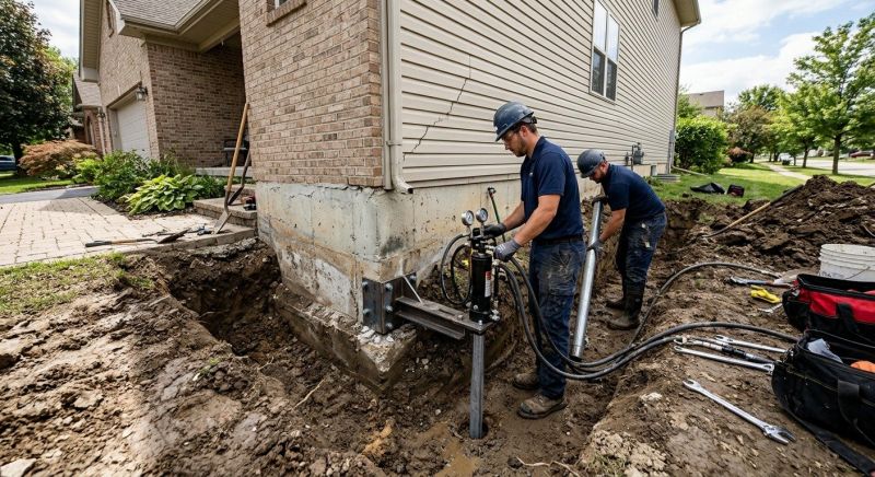 Foundation Settlement Repair in Naugatuck, CT