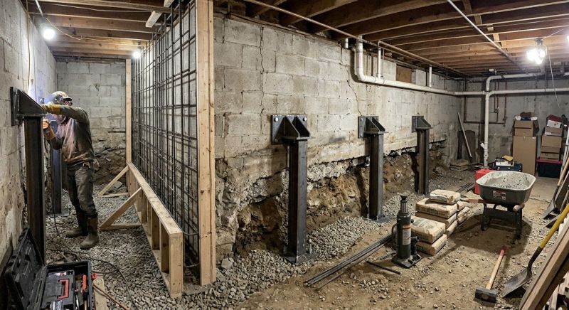 Foundation Stabilizing in Newtown, CT