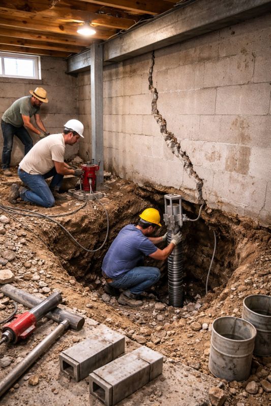 Foundation Structural Repair in New Hartford, CT