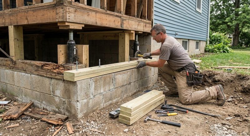 House Foundation Repair in Plymouth, CT