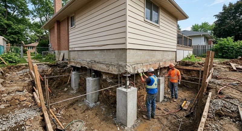 House Underpinning in Naugatuck, CT
