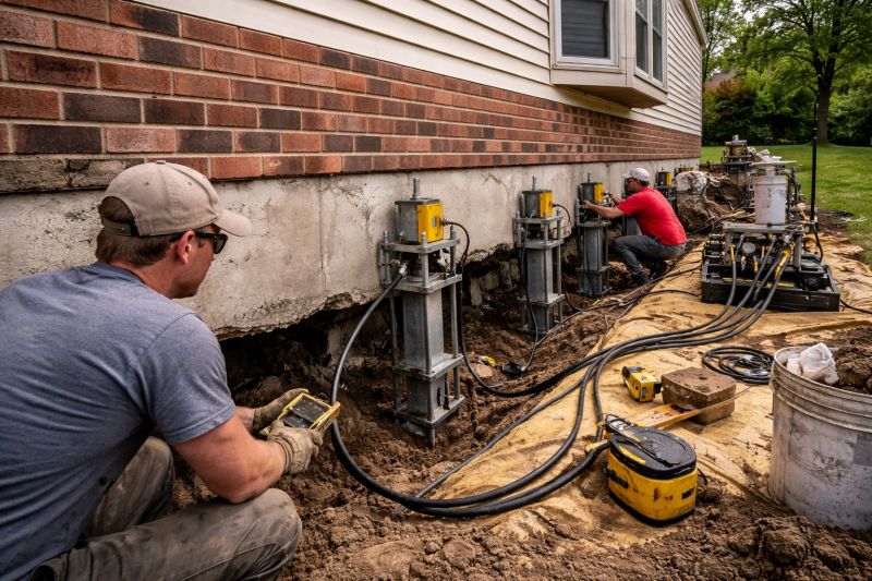 Settling Foundation Service in Milford, CT
