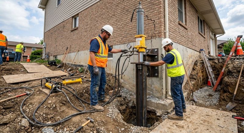 Settling Foundation Service in Oxford, CT