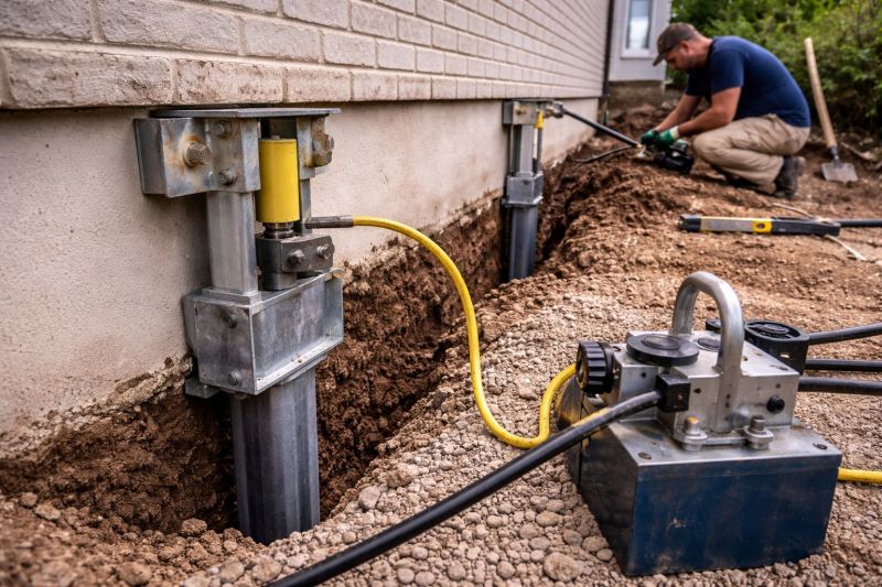 Sinking Foundation Repair in Guilford, CT