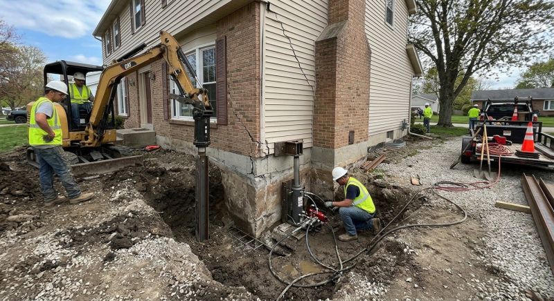 Sinking Foundation Repair in Hamden, CT