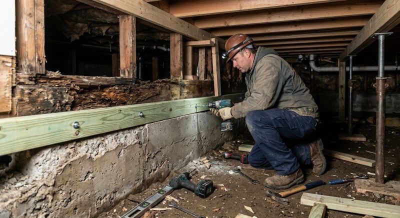 Sinking Foundation Repair in Redding, CT