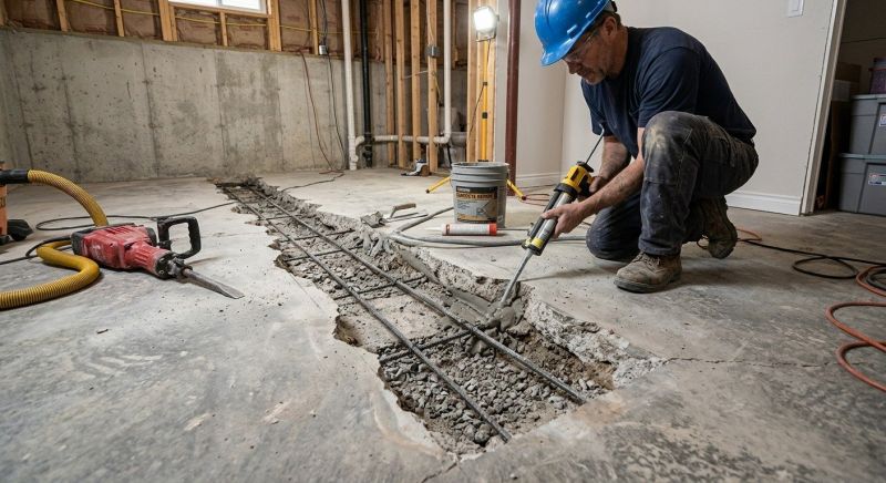 Slab Foundation Repair in Naugatuck, CT